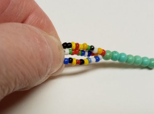 Judy Larson's Seed Bead and Nugget Necklace - , Beading, Beads, , thread them through the 5-6mm beads.